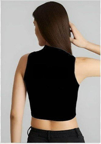 Black High Neck Top2