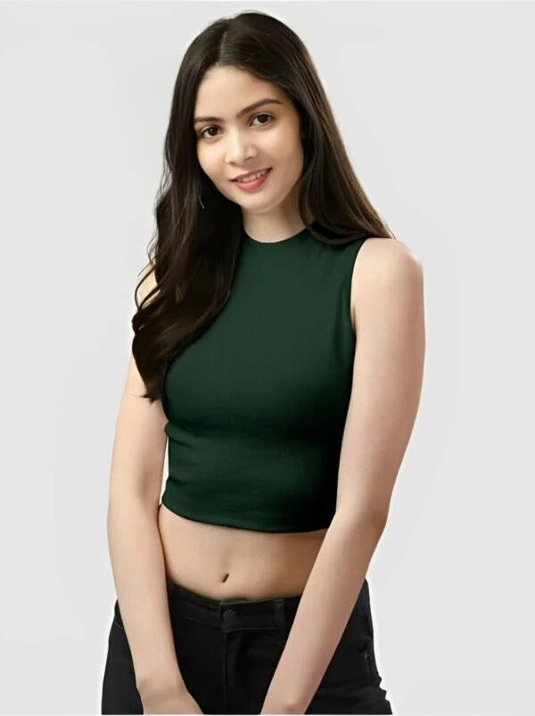 Green Round Neck Top1