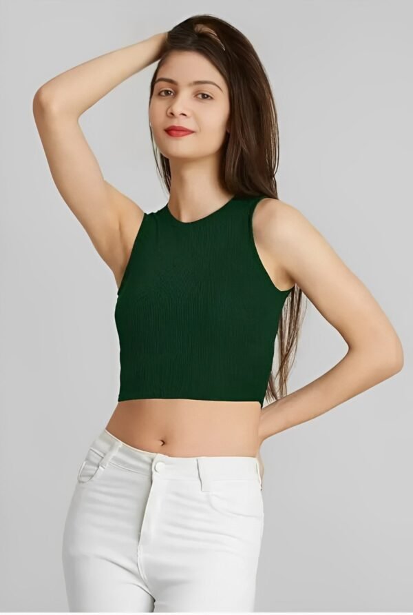 Green Round Neck Top3