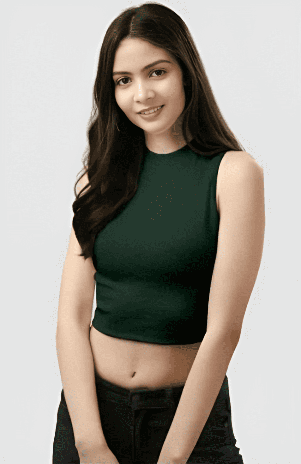 Green Round Neck Top5