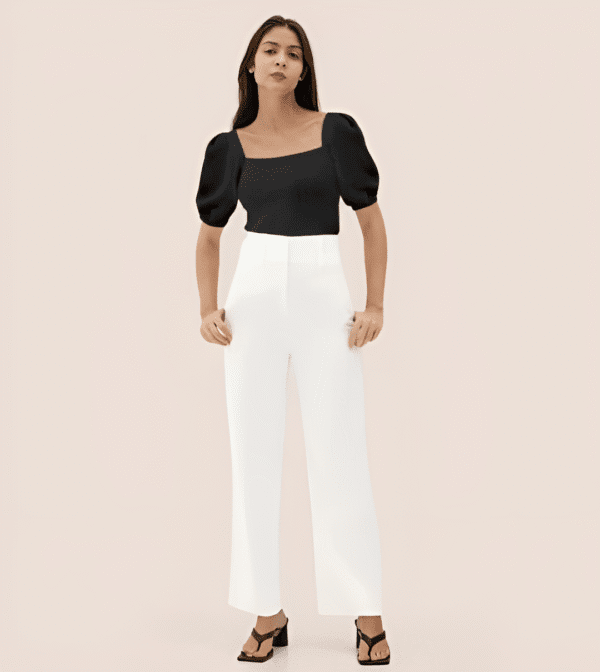 Square Neck Black top-Half sleeve - Image 4